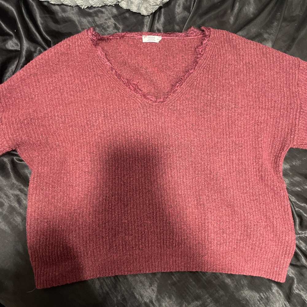 Women's Burgundy Sweater